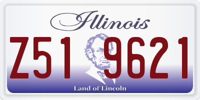 IL license plate Z519621