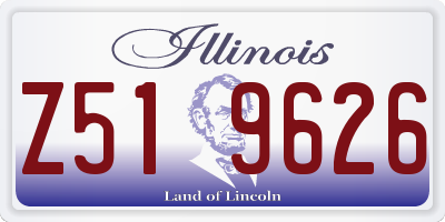 IL license plate Z519626