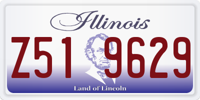 IL license plate Z519629