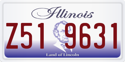 IL license plate Z519631