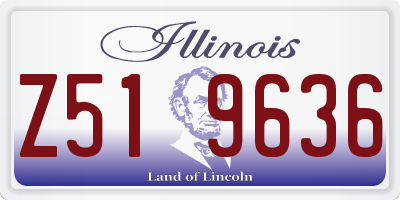 IL license plate Z519636