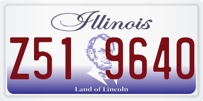 IL license plate Z519640
