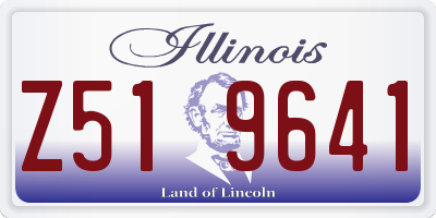 IL license plate Z519641