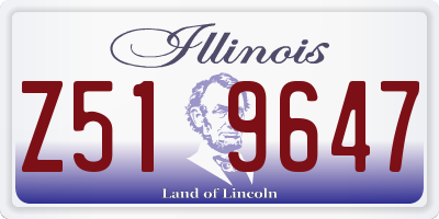 IL license plate Z519647