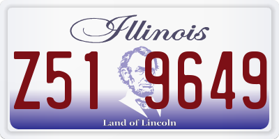 IL license plate Z519649