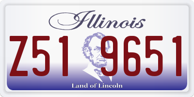 IL license plate Z519651