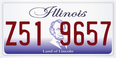 IL license plate Z519657