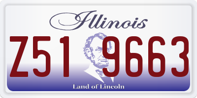 IL license plate Z519663