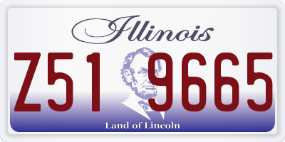 IL license plate Z519665