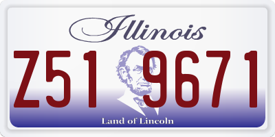 IL license plate Z519671