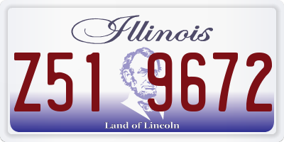 IL license plate Z519672