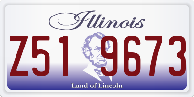 IL license plate Z519673