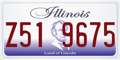 IL license plate Z519675