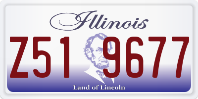 IL license plate Z519677