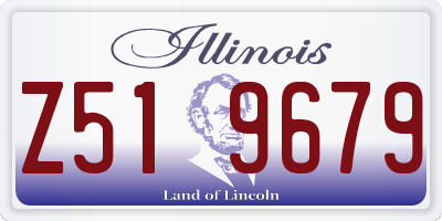 IL license plate Z519679