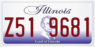 IL license plate Z519681