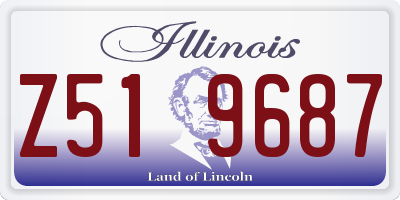 IL license plate Z519687