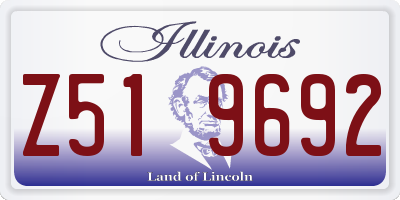 IL license plate Z519692