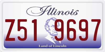 IL license plate Z519697