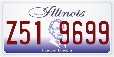 IL license plate Z519699