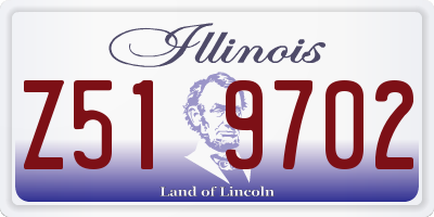 IL license plate Z519702