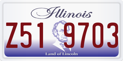 IL license plate Z519703