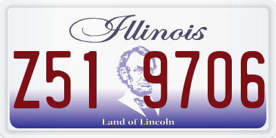 IL license plate Z519706