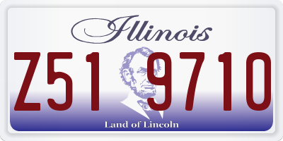 IL license plate Z519710