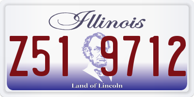 IL license plate Z519712