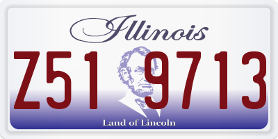 IL license plate Z519713