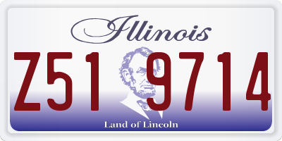 IL license plate Z519714