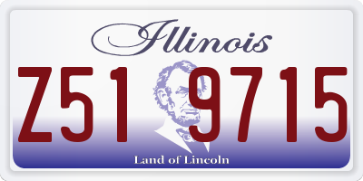 IL license plate Z519715