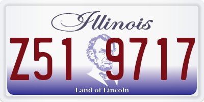 IL license plate Z519717