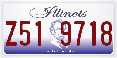 IL license plate Z519718