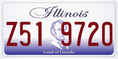 IL license plate Z519720