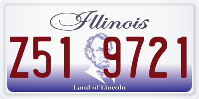IL license plate Z519721