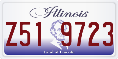 IL license plate Z519723