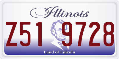 IL license plate Z519728