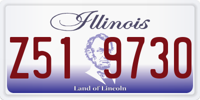 IL license plate Z519730