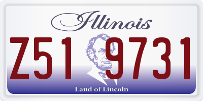 IL license plate Z519731