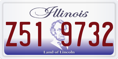 IL license plate Z519732