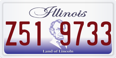IL license plate Z519733