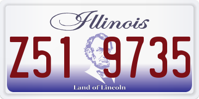 IL license plate Z519735