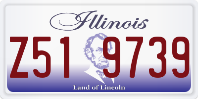 IL license plate Z519739