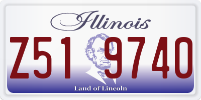 IL license plate Z519740