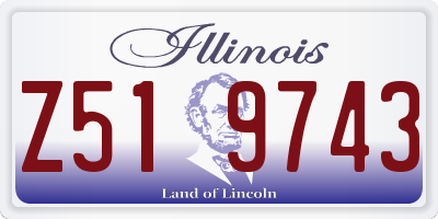 IL license plate Z519743