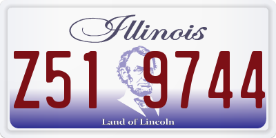 IL license plate Z519744