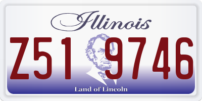 IL license plate Z519746