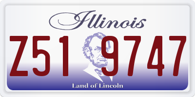 IL license plate Z519747