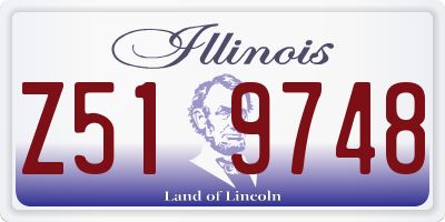 IL license plate Z519748